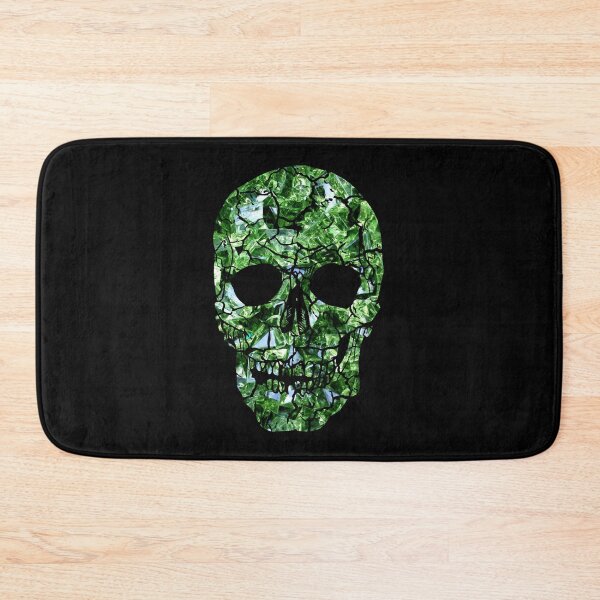 Item preview, Green broken skull head -broken glass effect gift idea designed and sold by DESIGNNOUR.