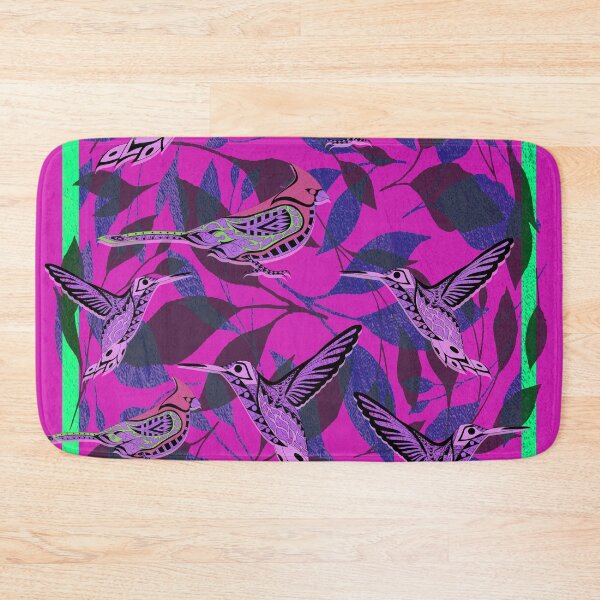 Item preview, pink boho floral birds mockingbird mexican patterns ecopop designed and sold by jorgelebeau.