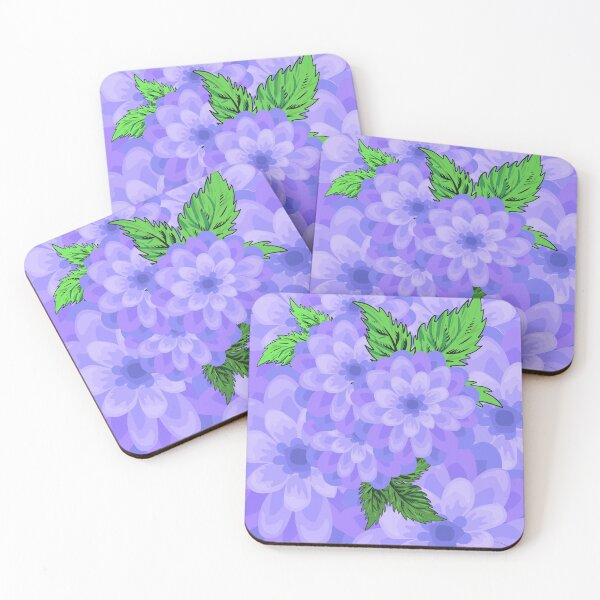 Item preview, Purple Dahlia flower stem  designed and sold by NiB-Tshirts.