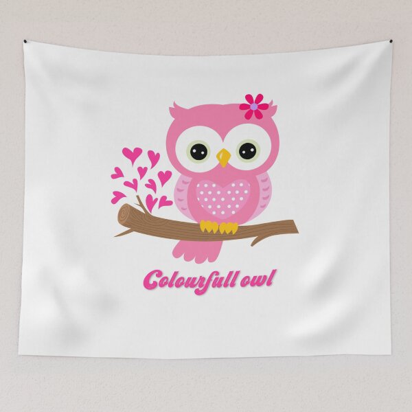 Item preview, COLOURFULL OWL designed and sold by Hussain Shirts.