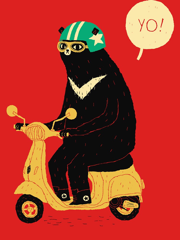 "scooter bear" Unisex T-Shirt by louros | Redbubble