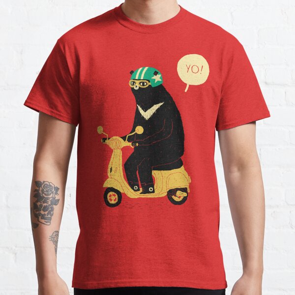 scooter bear Camiseta clásica