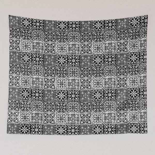 Item preview, Portugese Tiles Black and White designed and sold by lolora.