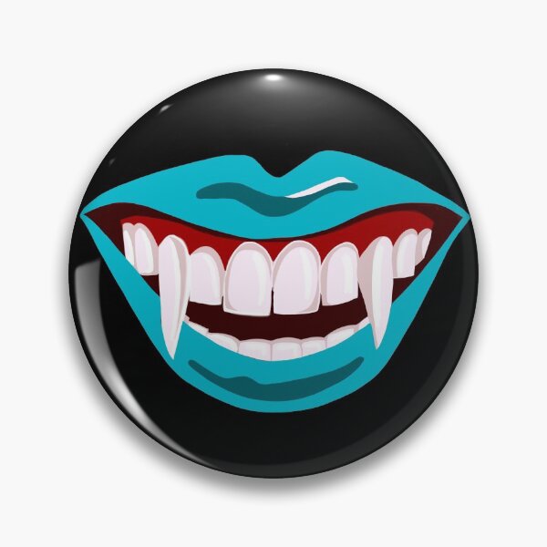 Item preview, Halloween Dracula vampire fags mouth teal  designed and sold by PG Illustration.