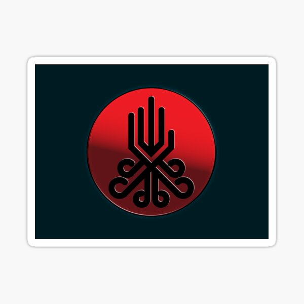 Red Right Hand Stickers Redbubble