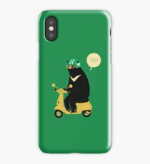 scooter bear iPhone Case