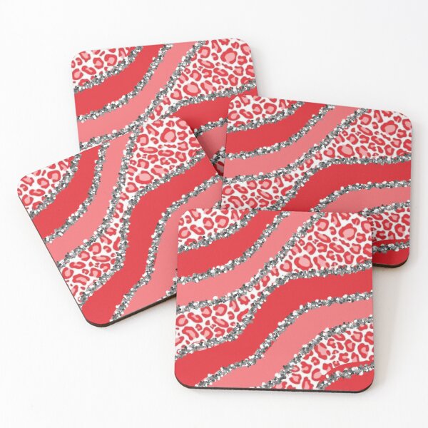 Item preview, Red Pink Leopard Stripes designed and sold by lotusbud.