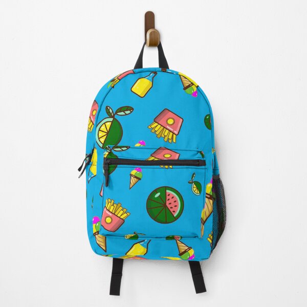 Item preview, Food seamless pattern on a blue background designed and sold by AlenserArt.
