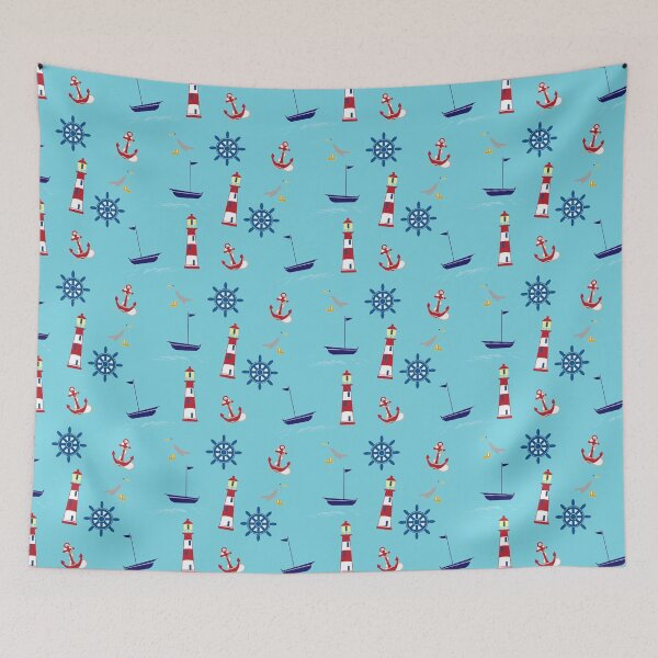 Item preview, Cool and Popular Nautical Anchor Boat Ship, a Marine Pattern designed and sold by corner-shop.