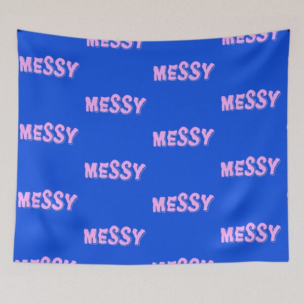 Item preview, MESSY (Pink & Blue) designed and sold by lettersbysid.