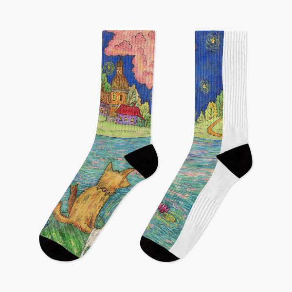 Item preview,  A cat and a dog on the dock. designed and sold by Yovin11.