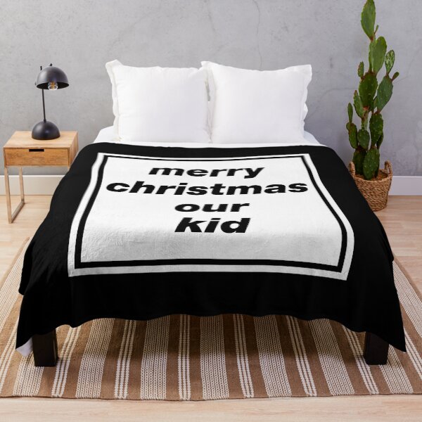 Item preview, 'Merry Christmas Our Kid' Oasis inspired design designed and sold by Rodney's Marketplace.
