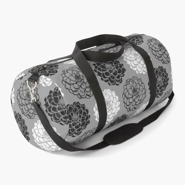 Item preview, Variaciones de crisantemo de patrones sin fisuras: negro, blanco y gris designed and sold by Artberry.
