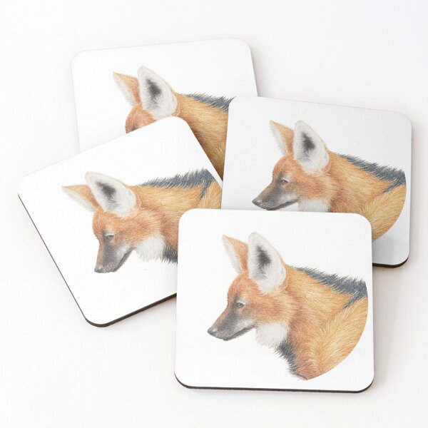 Item preview, Maned Wolf - Wildlife Watercolor Painting designed and sold by Laura Montserrat.