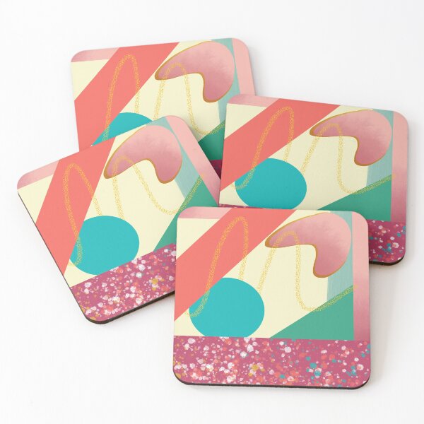 Atomic Boomerang Coasters (Set of 4)