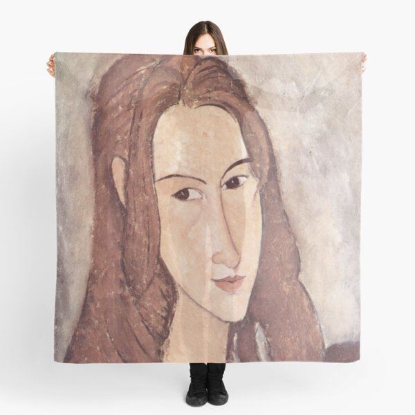 Portrait of Jeanne Hebuterne (1918) by Amedeo Modigliani Scarf