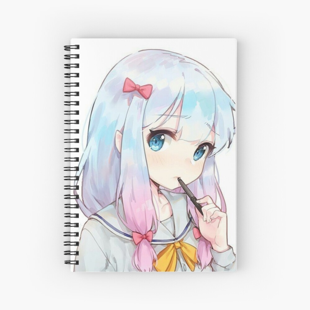 Cuaderno de espiral «linda chica anime» de Samereisheh | Redbubble
