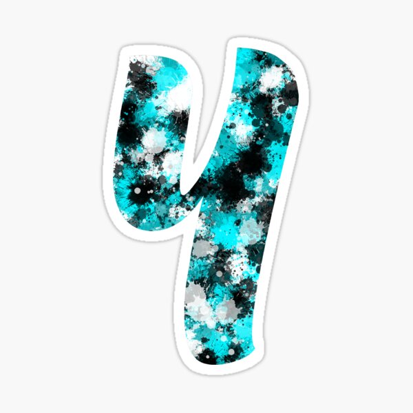 Item preview, Paint Splash Letter Y designed and sold by meleyart.