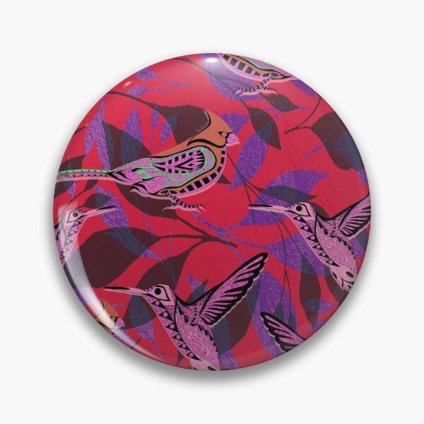 Item preview, crimson boho flower birds mockingbird mexican patterns ecopop designed and sold by jorgelebeau.