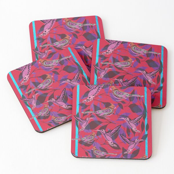 Item preview, crimson boho flower birds mockingbird mexican patterns ecopop designed and sold by jorgelebeau.