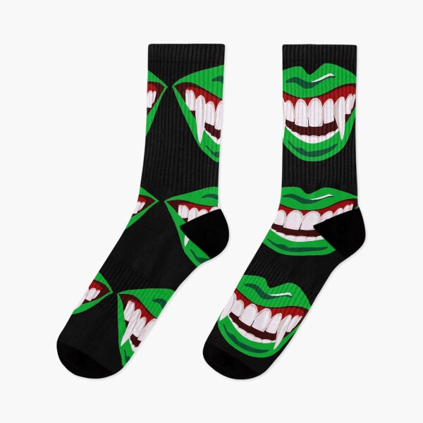 Item preview, Halloween Dracula fags mouth green lips designed and sold by PG Illustration.