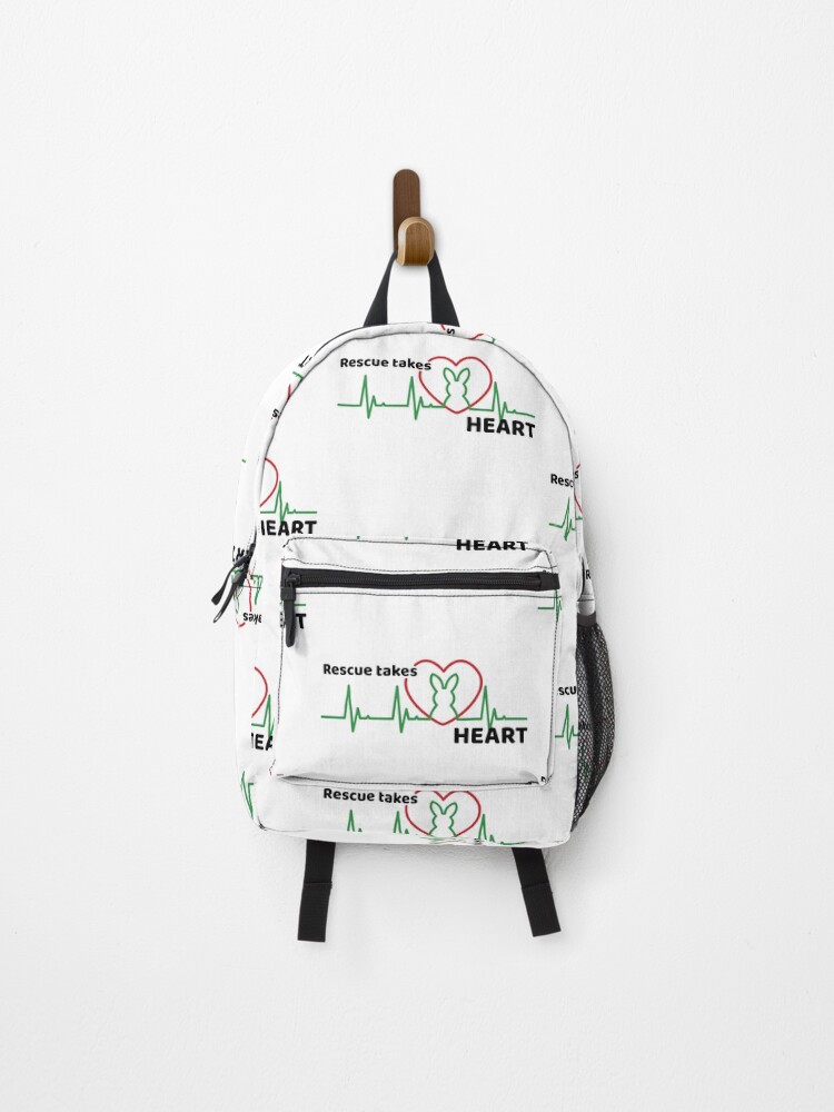 Thumbnail 1 of 3, Backpack, Rescue Takes Heart - Rabbit designed and sold by MSwiftDesigns.