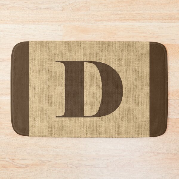 Item preview, Monogram Burlap Initial D designed and sold by Elsy's Art.