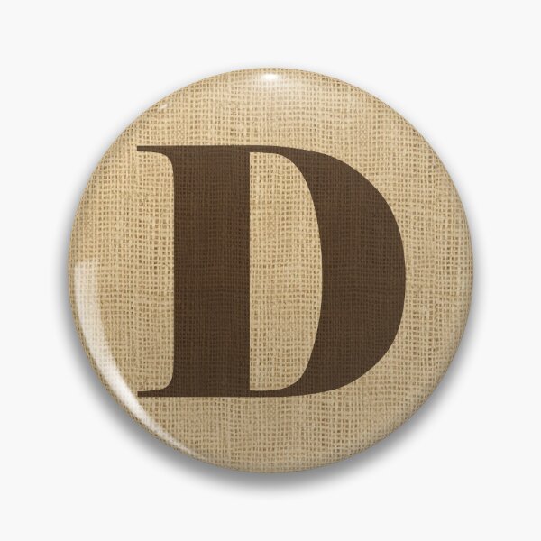 Item preview, Monogram Burlap Initial D designed and sold by Elsy's Art.