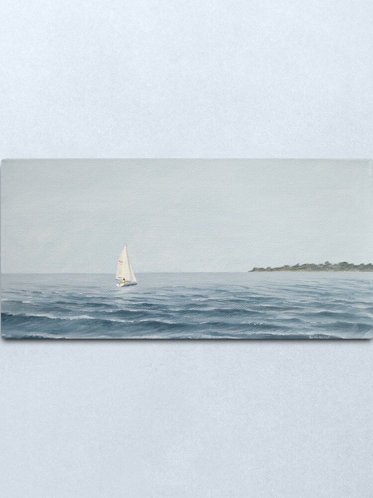 Alternate view of Sailboat headed for shore - painting Metal Print