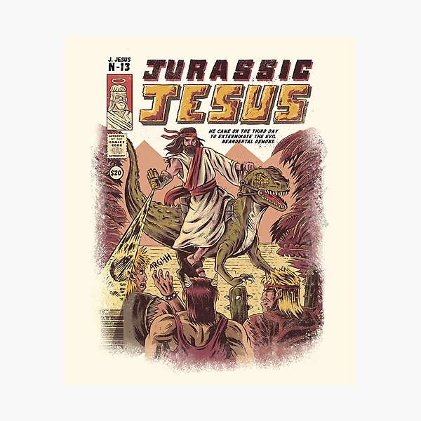 JURASSIC JESUS Photographic Print