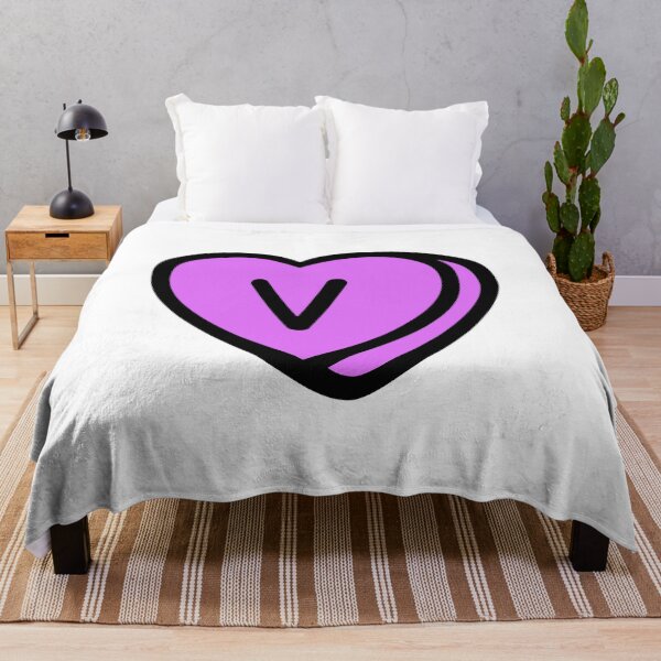 Item preview, Letter V purple heart designed and sold by RafaTakami.