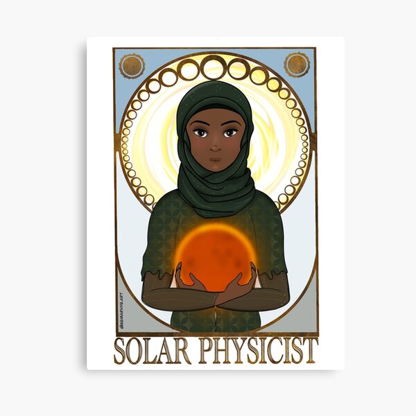 Solar Physicist (SciArt Nouveau) Canvas Print
