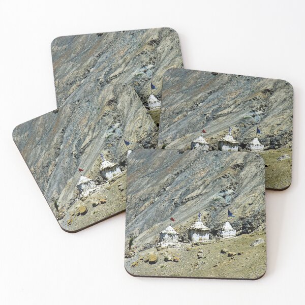 Item preview, Tibetan Buddhist Stupas Himalaya Mountains Landscape, India designed and sold by worldways.