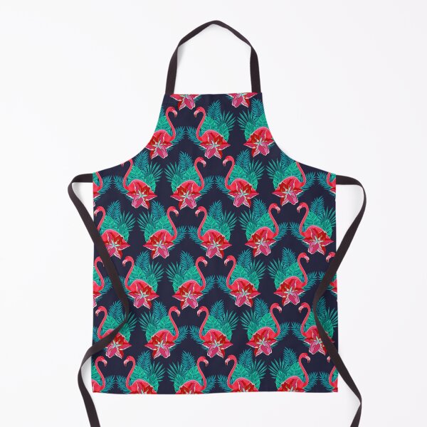 Item preview, red flower flamingo tropical background designed and sold by TheSimpleMan.