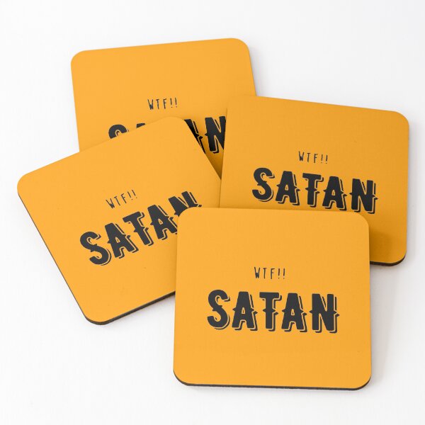 Artikelvorschau, Wtf Satan (satanisch) entworfen und verkauft von Slangt-shirt.