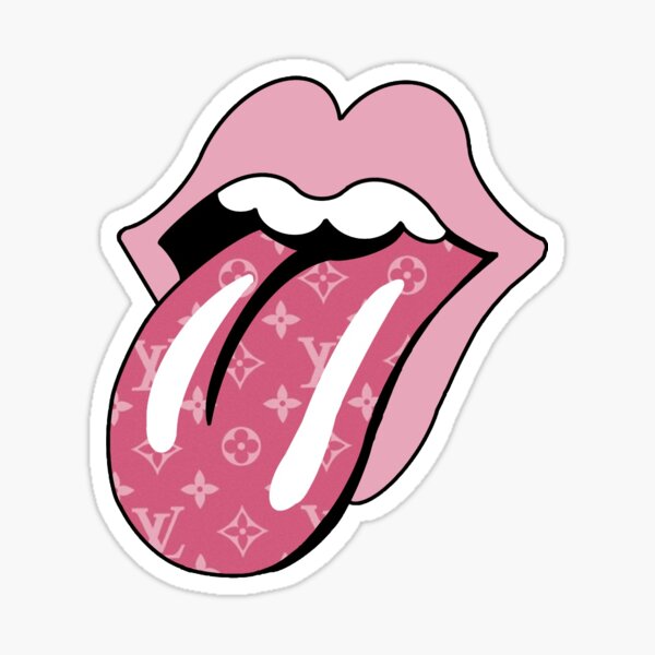 Pink Louis Tongue Sticker