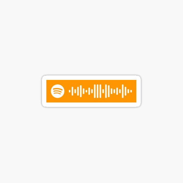 Dog Days Are Over by Florence + The Machine Spotify Code Sticker