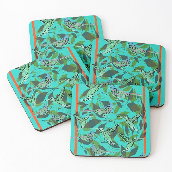 Item preview, emerald boho flower birds mockingbird mexican patterns ecopop designed and sold by jorgelebeau.