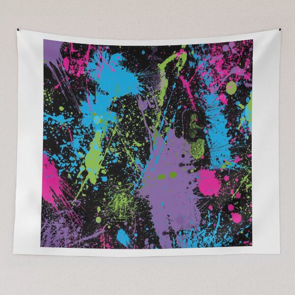 Item preview, Paint Splatter Rainbow Neon Pattern designed and sold by BoldNFresh.