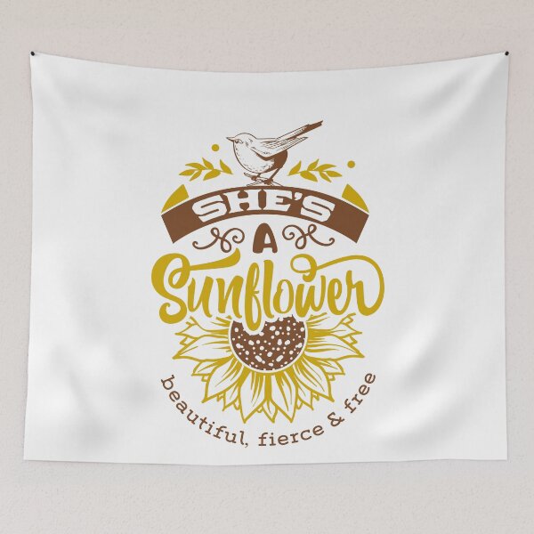 Item preview, She´s a sunflower beautiful fierce free positive affirmation designed and sold by OnlyGoodVibesZ.