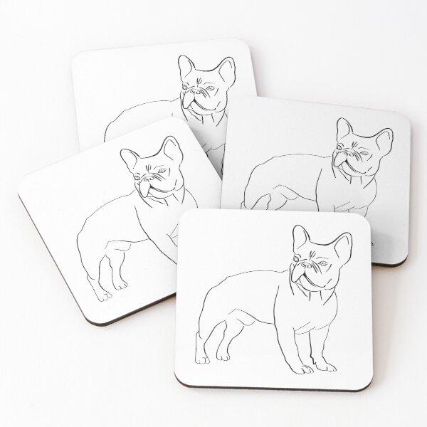 Item preview, French bulldog drawing minimalist designed and sold by -Holy-Chicken-.