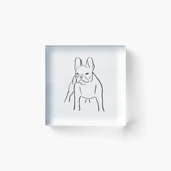 Item preview, French bulldog drawing minimalist designed and sold by -Holy-Chicken-.
