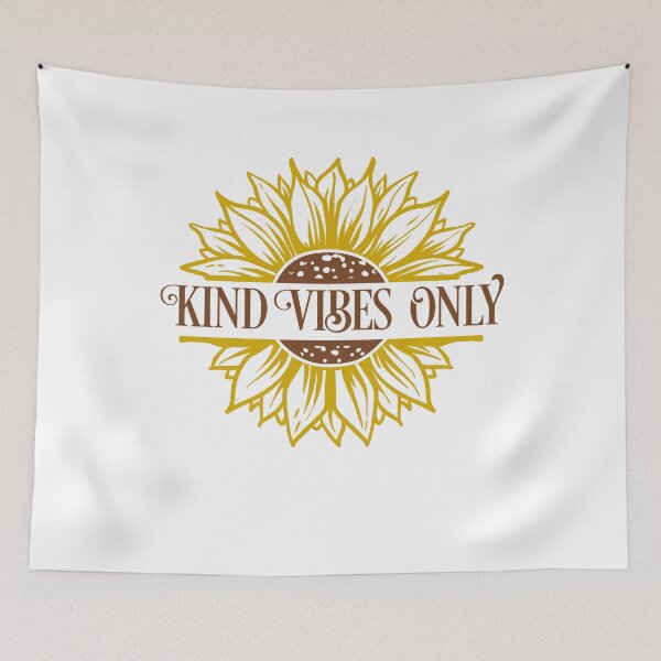 Item preview, Kind Vibes Only Sunflower quote designed and sold by OnlyGoodVibesZ.