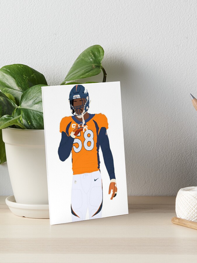 Von Miller Denver Broncos Art Art Print for Sale by Regan's