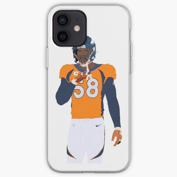 Von Miller Denver Broncos Art iPhone Soft Case