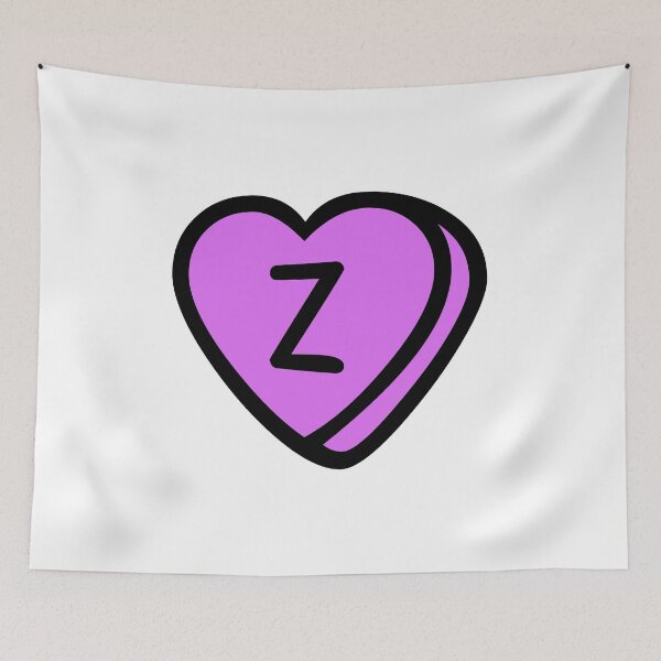 Item preview, Letter Z purple heart designed and sold by RafaTakami.