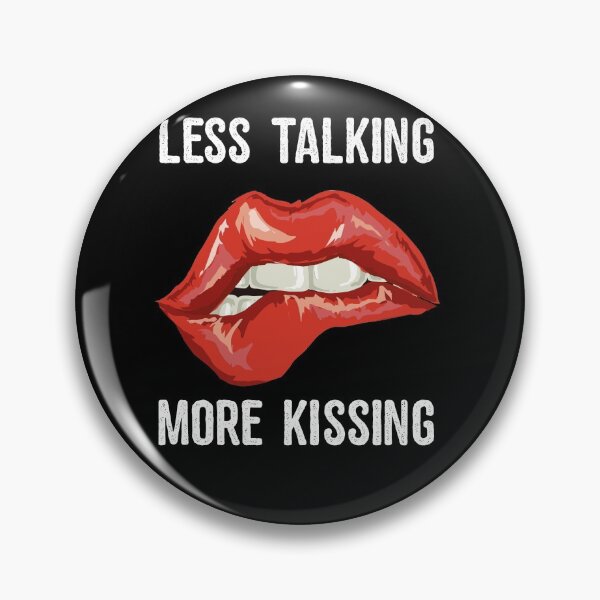 Item preview, Less Talking More Kissing Sexy Red Lips Romantic Mouth   designed and sold by BornDesign.