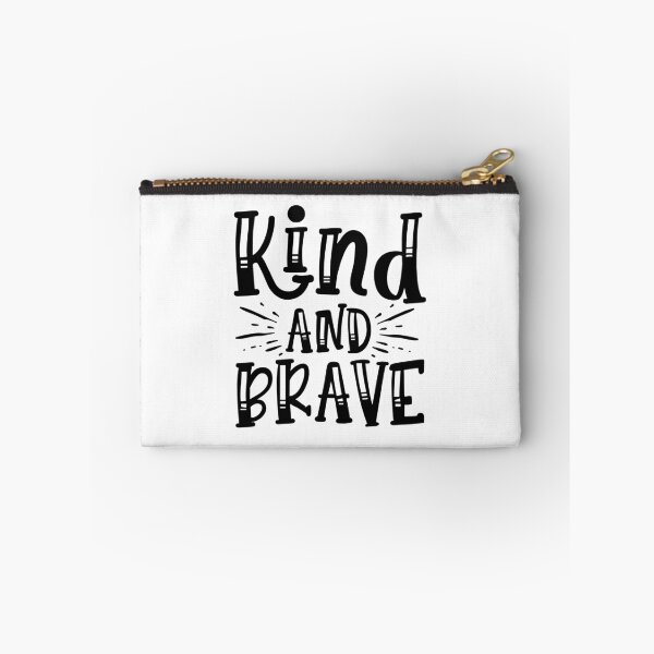 Item preview, Kind and Brave, Positive quote designed and sold by OnlyGoodVibesZ.