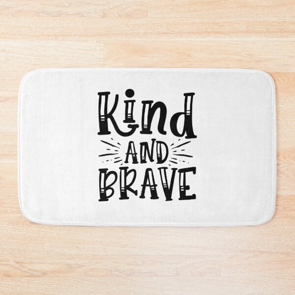 Item preview, Kind and Brave, Positive quote designed and sold by OnlyGoodVibesZ.