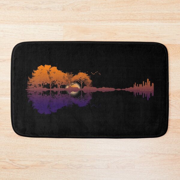 Item preview, Guitar Lake Reflections Musician Guitar Lover designed and sold by Dibble Dabble Designs.